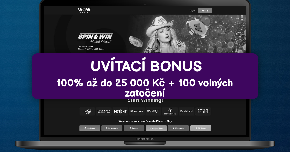 WOW Vegas Casino welcome bonus