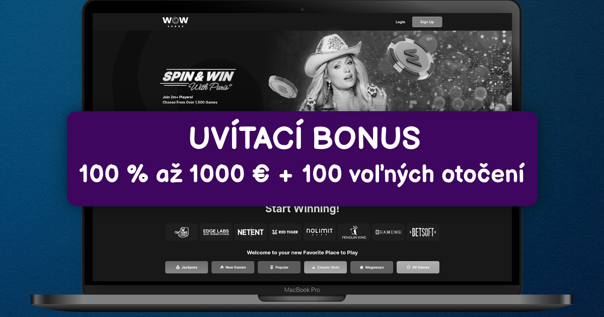 WOW Vegas Casino welcome bonus