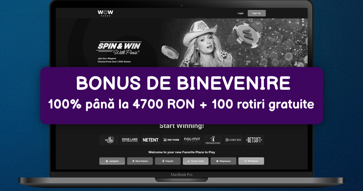 WOW Vegas Casino welcome bonus
