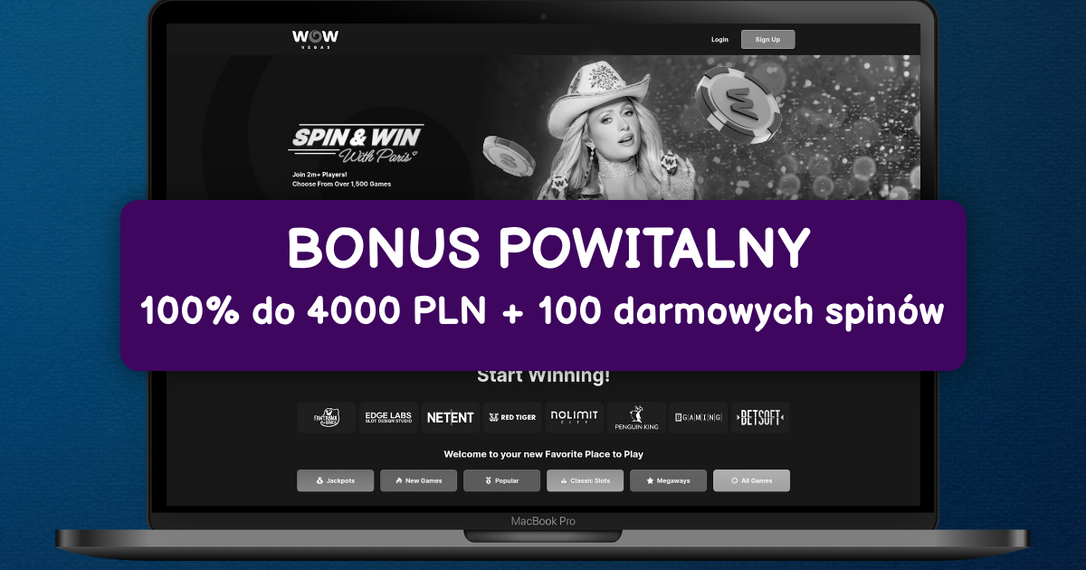 WOW Vegas Casino welcome bonus