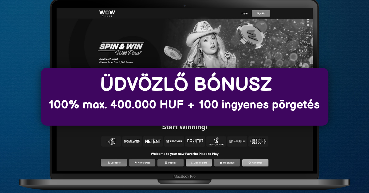 WOW Vegas Casino welcome bonus